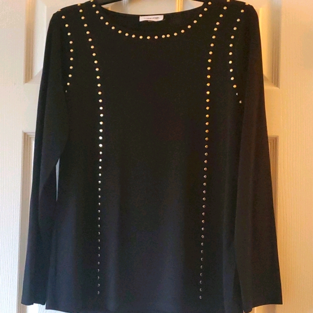Calvin Klein tunic with metal studs sz M